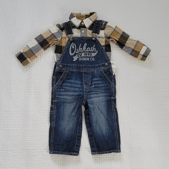 OshKosh B'gosh Other - OshKosh B'gosh Baby Boy Overall Set